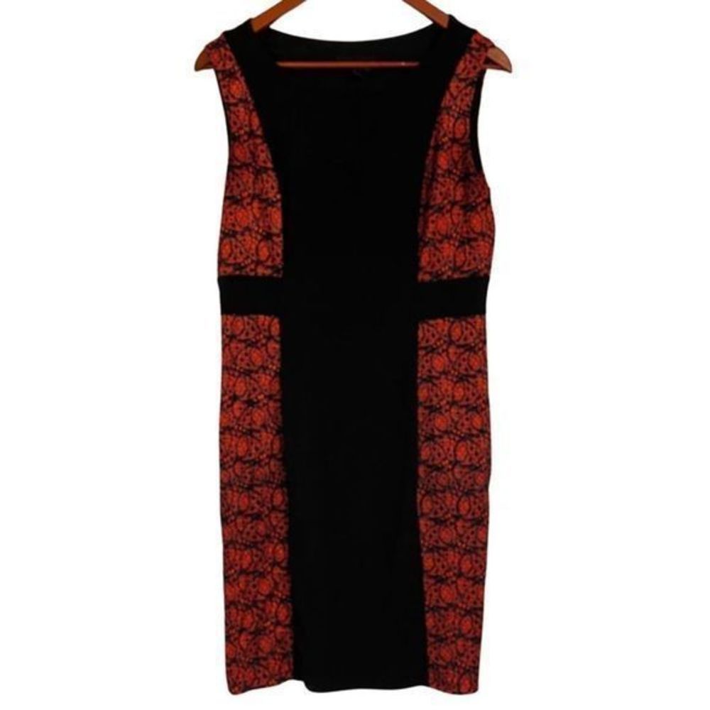 Cynthia Rowley Dress Color-block  Black Red